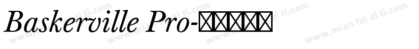Baskerville Pro字体转换